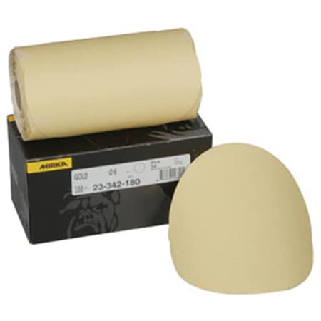Mirka 23-342-180  23 Series Gold 6 in. PSA Linkrol Disc- 180-Grit- C-Weight Backing MRK-23-342-180